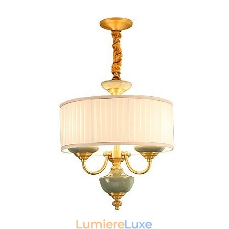 Lustre tout en cuivre Lustre décoratif en jade Lustre tout en cuivre Lustre décoratif en jade