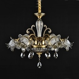 Lustre rustique à 2 ampoules pour boutiques d'intérieur en métal