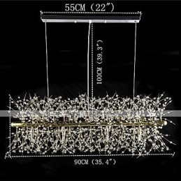 Lustre en cristal et métal galvanisé classique traditionnel