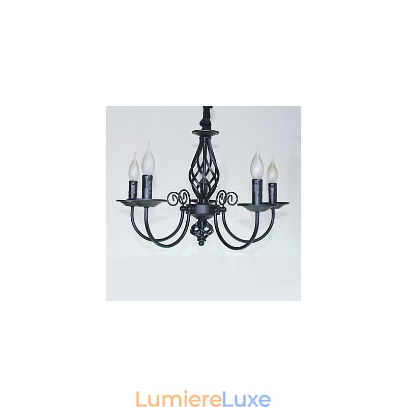 Lustre en métal de style mini, style bougie, moderne, contemporain, traditionnel, classique, vintage, rétro, autres