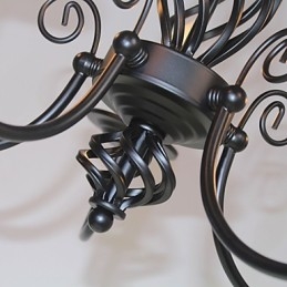 Lustre en métal de style mini, style bougie, moderne, contemporain, traditionnel, classique, vintage, rétro, autres