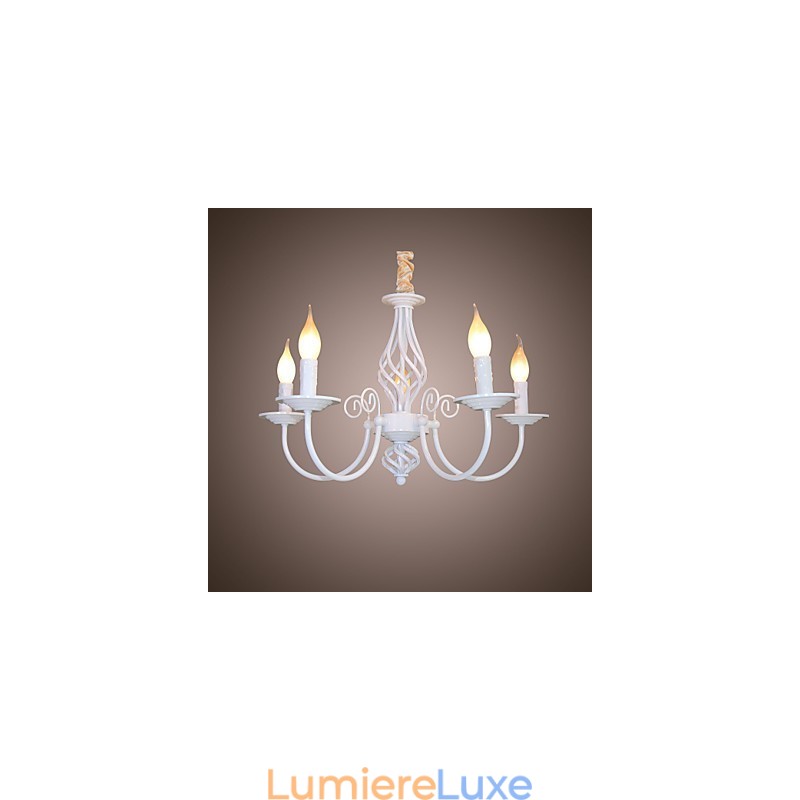 Lustre en métal de style mini, style bougie, moderne, contemporain, traditionnel, classique, vintage, rétro, autres
