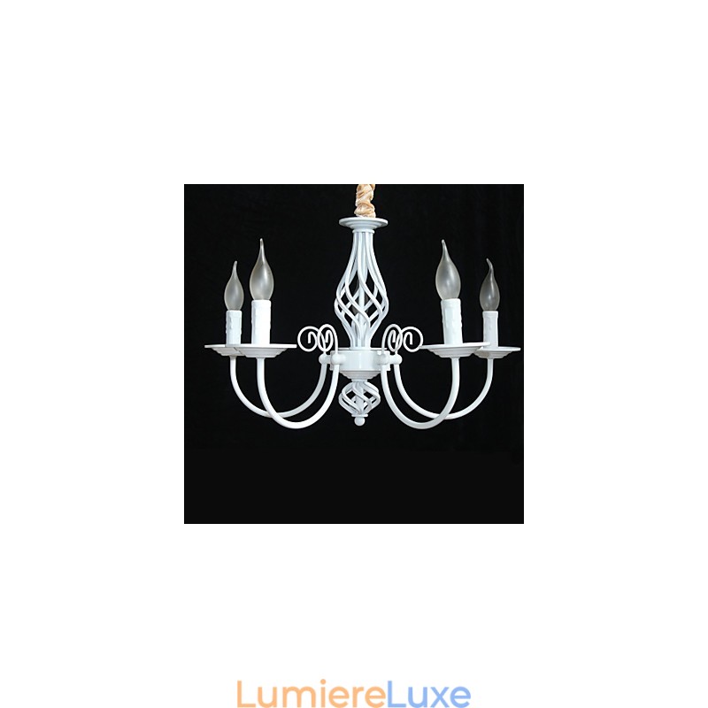 Lustre en métal de style mini, style bougie, moderne, contemporain, traditionnel, classique, vintage, rétro, autres