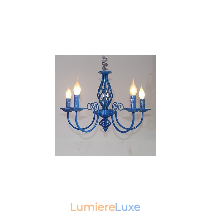 Lustre en métal de style mini, style bougie, moderne, contemporain, traditionnel, classique, vintage, rétro, autres