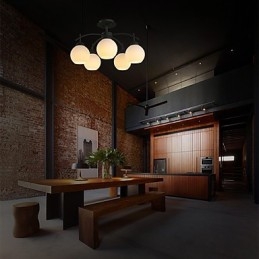 Lustre en métal moderne et contemporain pour les designers