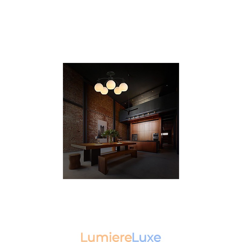 Lustre en métal moderne et contemporain pour les designers