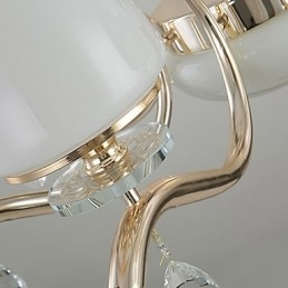 Lustre en cristal et métal galvanisé moderne et contemporain
