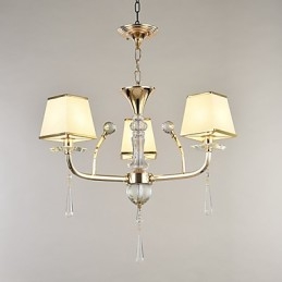 Lustre en cristal et métal galvanisé moderne et contemporain