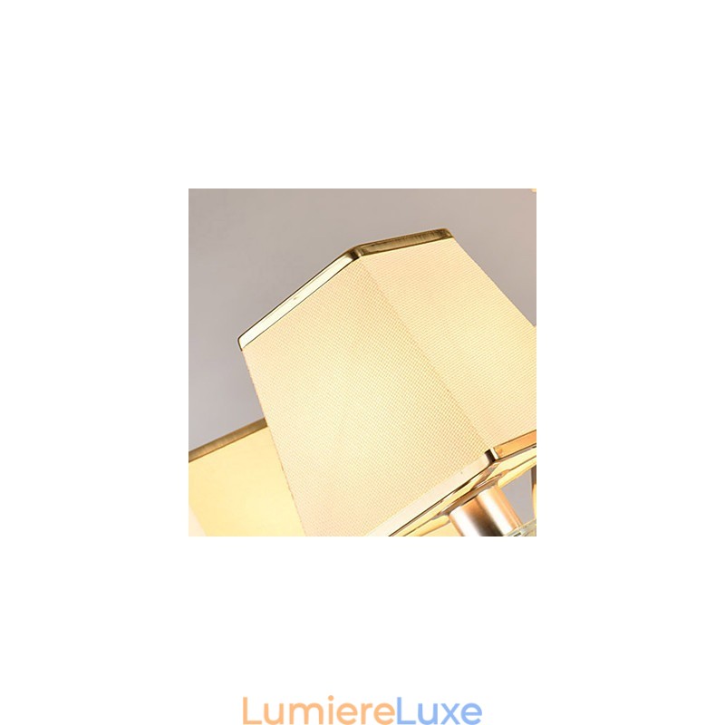 Lustre en cristal et métal galvanisé moderne et contemporain