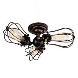 Lustre en métal de style mini avec peinture rétro