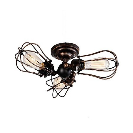 Lustre en métal de style mini avec peinture rétro Lustre en métal de style mini avec peinture rétro