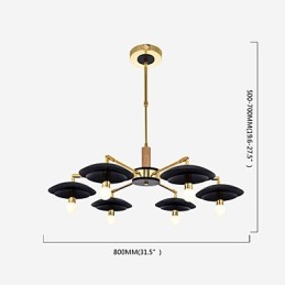 Lustre personnalisé à 6 lumières