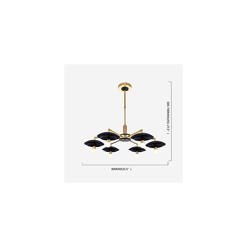 Lustre personnalisé à 6 lumières