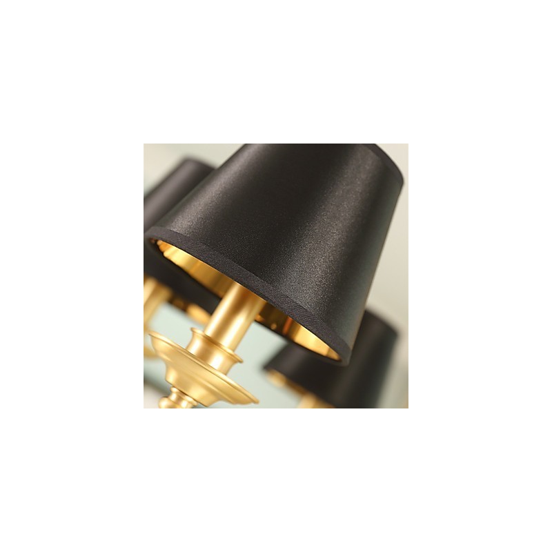 Lustre traditionnel classique en laiton pour mini style métal 8 ampoules