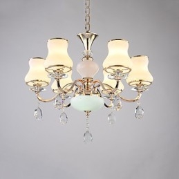 Lustre moderne contemporain galvanisé pour cristal et métal