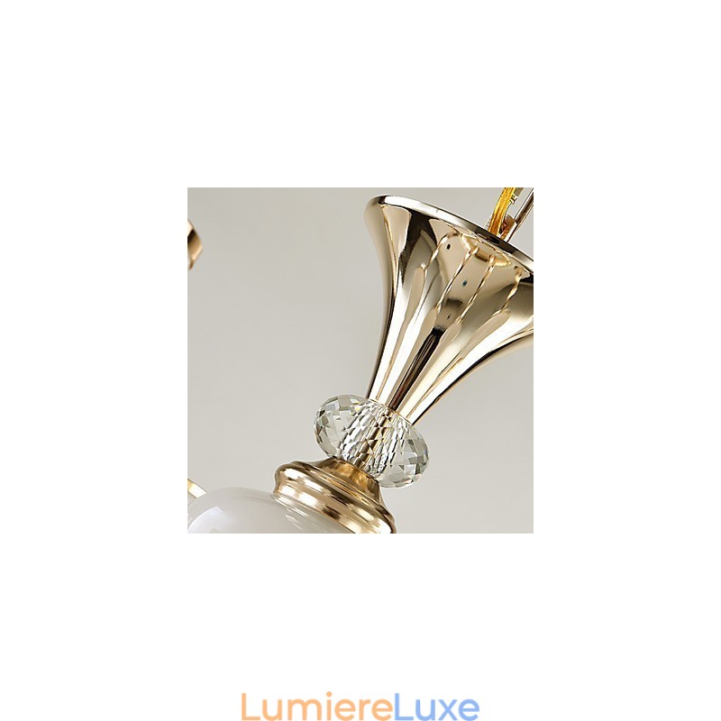 Lustre moderne contemporain galvanisé pour cristal et métal