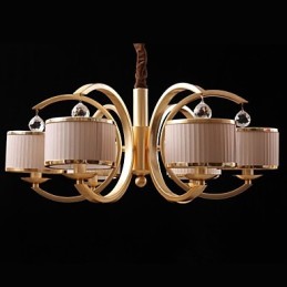 Lustre moderne contemporain en métal bronze