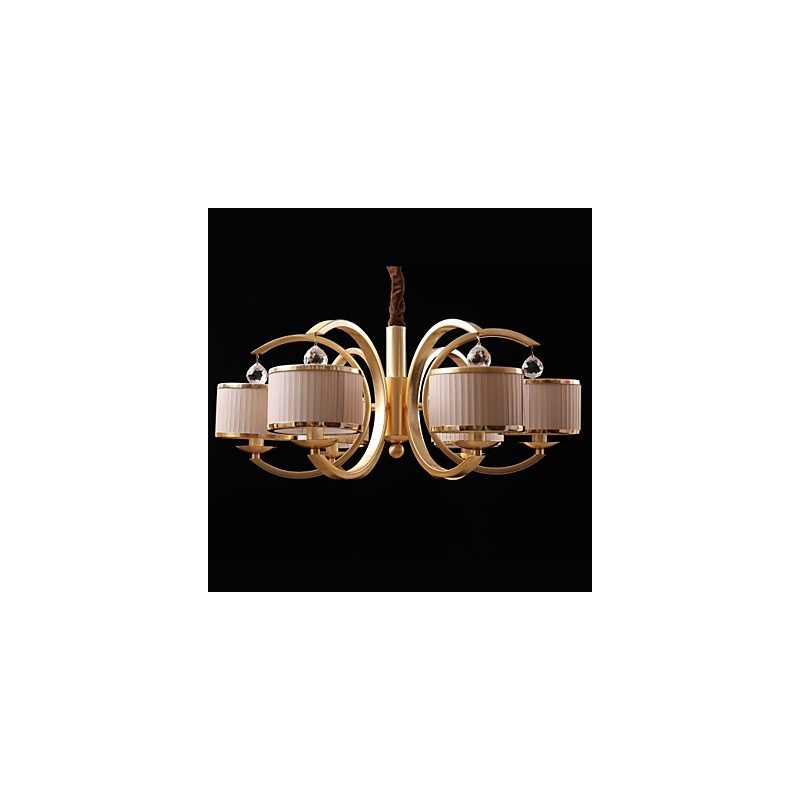 Lustre moderne contemporain en métal bronze