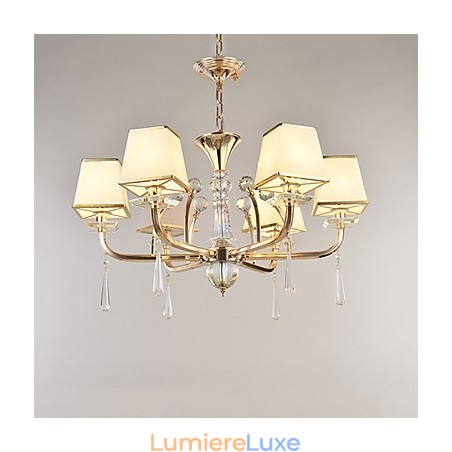 Lustre moderne contemporain galvanisé pour cristal et métal Lustre moderne contemporain galvanisé pour cristal et métal