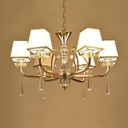 Lustre moderne contemporain galvanisé pour cristal et métal