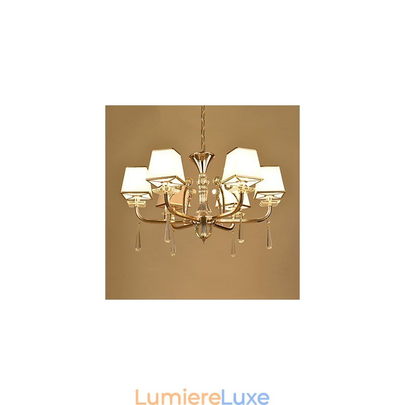 Lustre moderne contemporain galvanisé pour cristal et métal