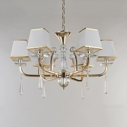 Lustre moderne contemporain galvanisé pour cristal et métal