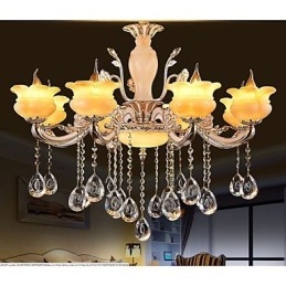 Lampe à suspension en cristal de jade
