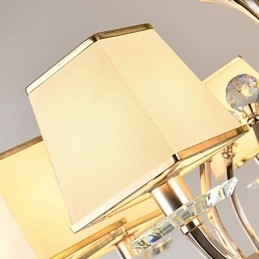 Lustre moderne contemporain galvanisé pour cristal et métal