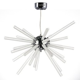 Globe chromé pour lustre en cristal et métal