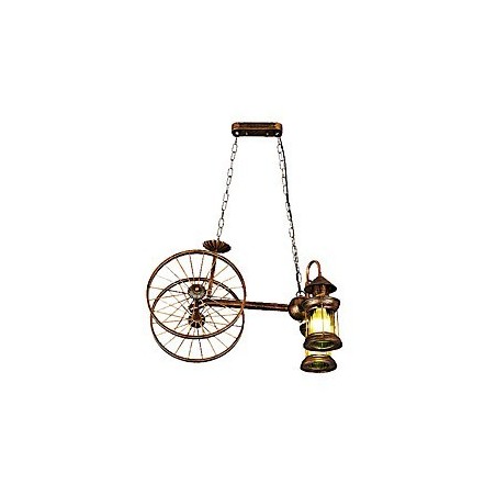 Lustre en métal style mini design rustique avec globe rétro vintage Lustre en métal style mini design rustique avec globe rétro vintage