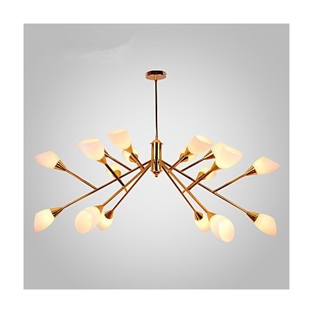 Lustre pastoral d'ambiance simple et nordique, lampe de lustre de hall créative Lustre pastoral d'ambiance simple et nordique, lampe de lustre de hall créative