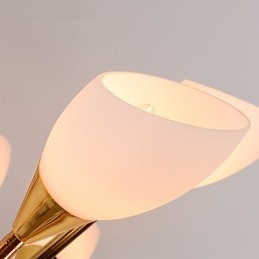 Lustre pastoral d'ambiance simple et nordique, lampe de lustre de hall créative