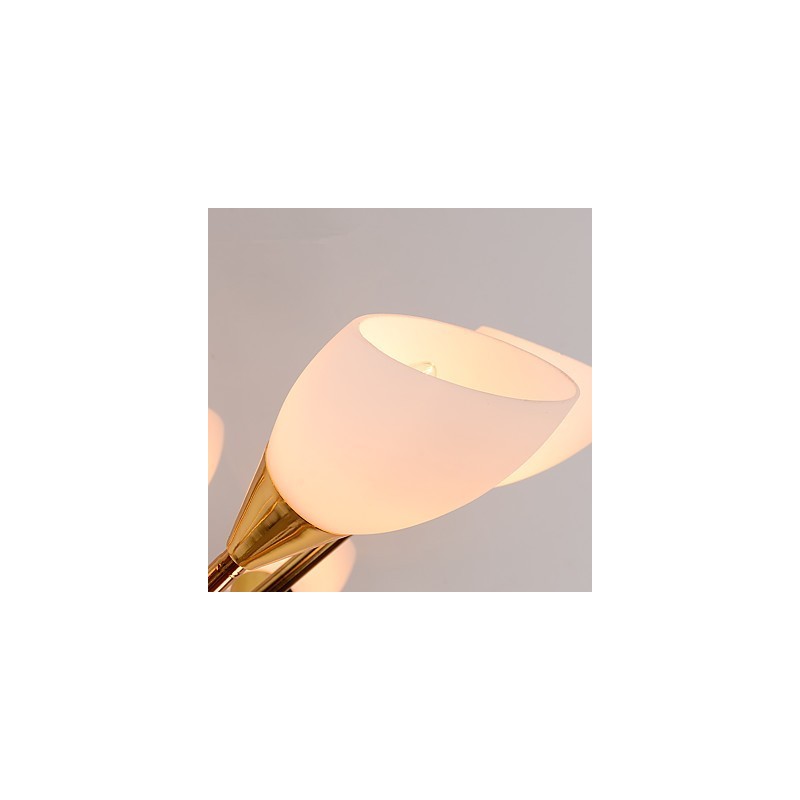 Lustre pastoral d'ambiance simple et nordique, lampe de lustre de hall créative
