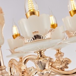 Lustre en cristal et alliage de zinc de style européen