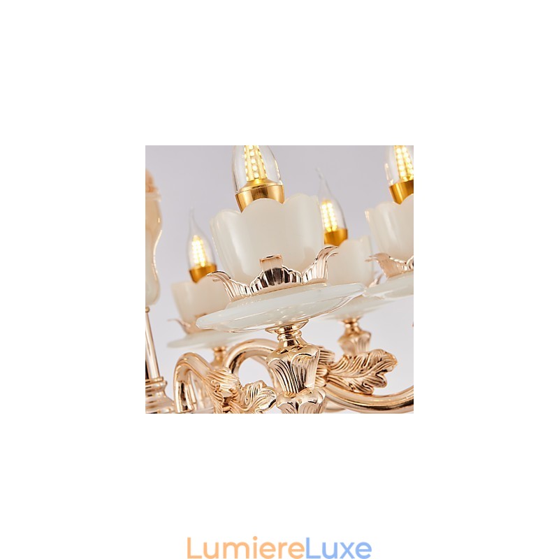 Lustre en cristal et alliage de zinc de style européen