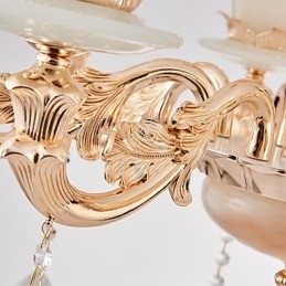 Lustre en cristal et alliage de zinc de style européen