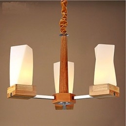 Plafonnier créatif en bois massif Simple Art Lighting