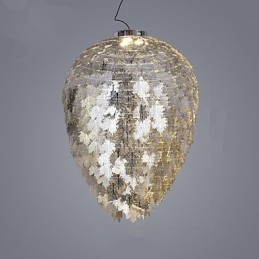 Lanterne classique traditionnelle galvanisée pour lustre en métal de style mini