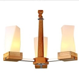 Plafonnier créatif en bois massif Simple Art Lighting