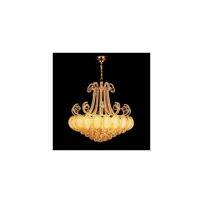 Lustre de luxe moderne en cristal, diamètre 50 cm, contient 8 ampoules