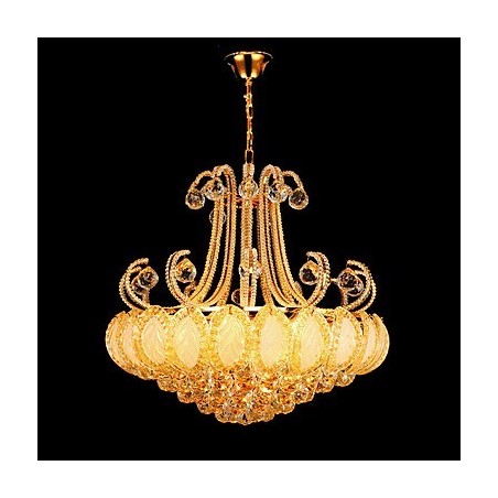 Lustre de luxe moderne en cristal, diamètre 50 cm, contient 8 ampoules Lustre de luxe moderne en cristal, diamètre 50 cm, contient 8 ampoules