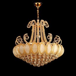 Lustre de luxe moderne en cristal, diamètre 50 cm, contient 8 ampoules