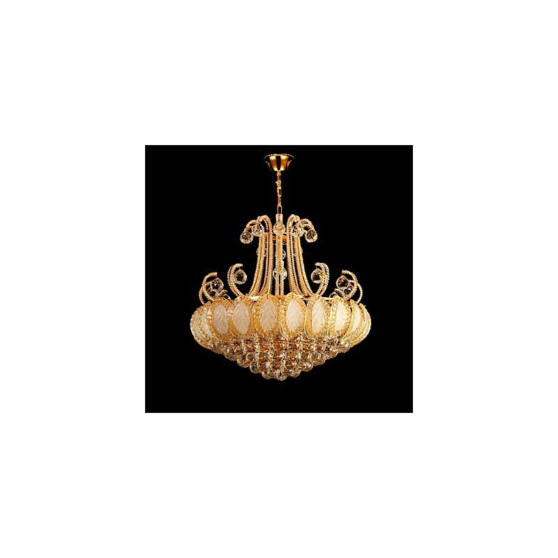 Lustre de luxe moderne en cristal, diamètre 50 cm, contient 8 ampoules