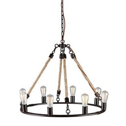 Lustre en métal peint de style mini vintage