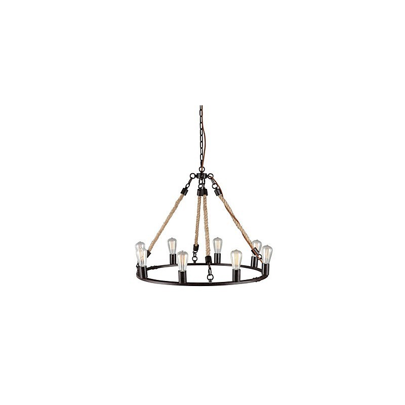 Lustre en métal peint de style mini vintage