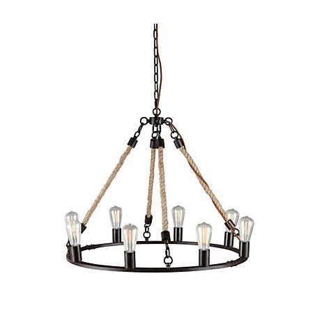 Lustre en métal peint de style mini vintage Lustre en métal peint de style mini vintage