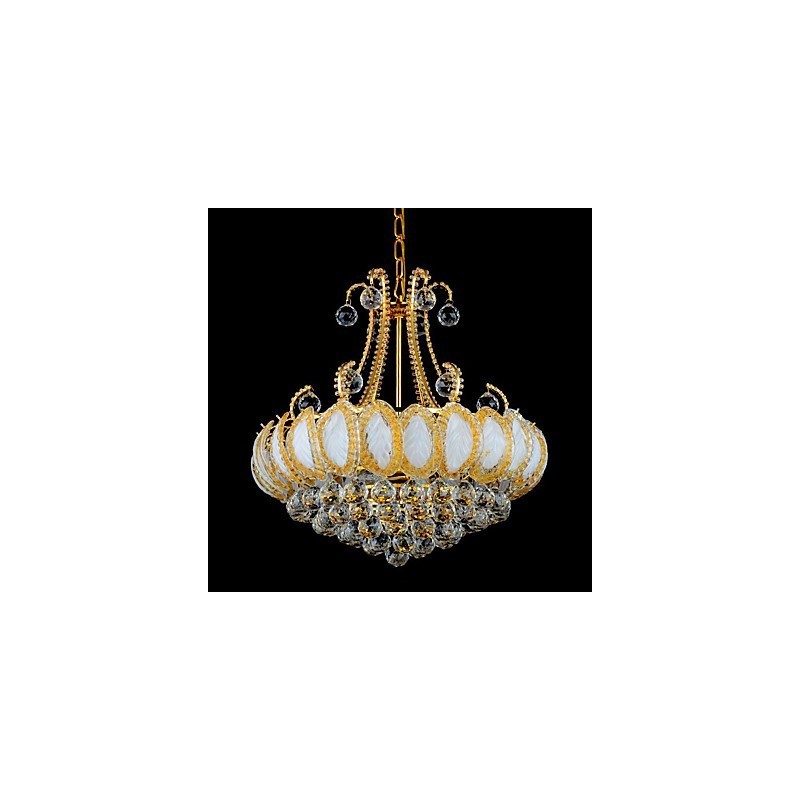 Lustre de luxe moderne en cristal, diamètre 50 cm, contient 8 ampoules