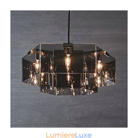 Lustre d'intérieur en métal à 6 ampoules de style rustique pour designers Lustre d'intérieur en métal à 6 ampoules de style rustique pour designers