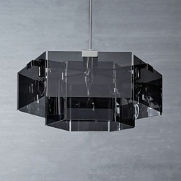 Lustre d'intérieur en métal à 6 ampoules de style rustique pour designers