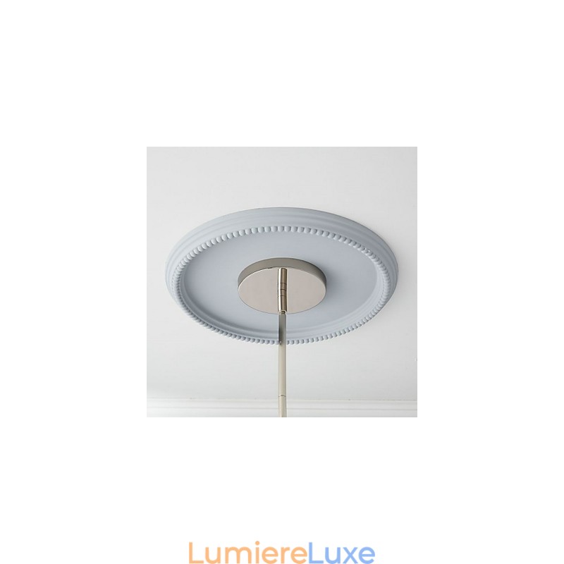 Lustre d'intérieur en métal à 6 ampoules de style rustique pour designers